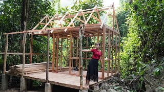 Building complete floors, wooden house frames ( CABIN ) | My daily life
