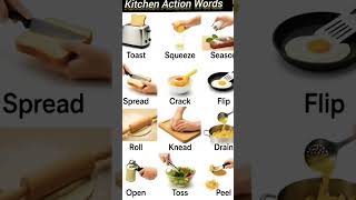 Kitchen Action Words #shortsfeed #shortvideo #learnenglish #ytshorts #trending