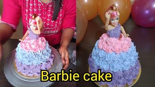 simple homemade Barbie cake  decorating ideas