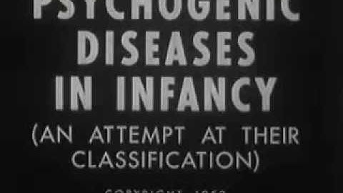 Emotional deprivation in Infancy (Rene Spitz 1952)