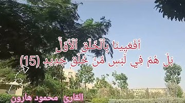 سورة ق للقارئ محمود هارون( مَّا يَلۡفِظُ مِن قَوۡلٍ .   ) #المنشاوي #قران_كريم @Yasseraldosry