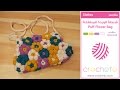تعليم الكروشيه : شنطة الوردة المنتفخة بالكروشيه - Learn how to Crochet : Crochet Puff Flower Bag