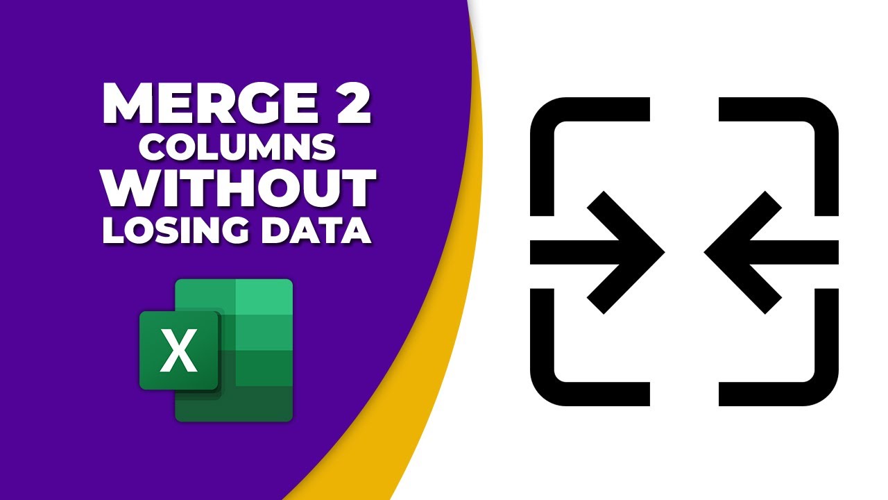 How to merge 2 columns in excel 2016 without losing data - YouTube