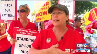 Nurses staging 1-day strike at 12 hospitals in 3 states, including SLO County