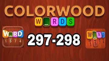 COLORWOOD WORDS Cryptogram level 297 298