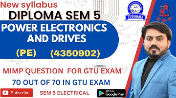 POWER ELECTRONICS AND DRIVES MIMP FOR DIPLOMA SEM 5 ELECTRICAL | PE IMP FOR GTU | SEM 5 IMP FOR #GTU