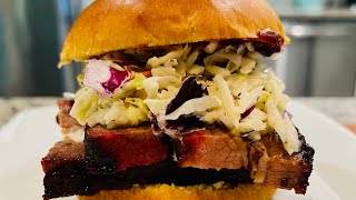 Smoked Brisket Turned into a Sandwich!!