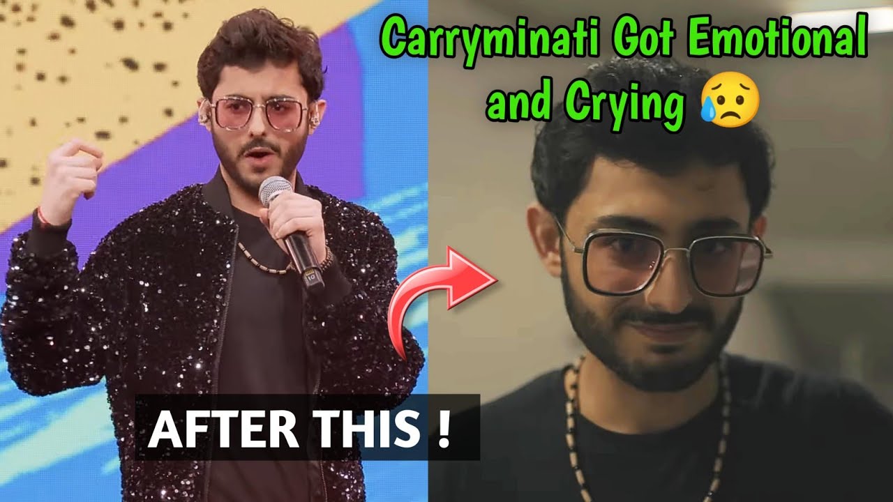 Carryminati Got Emotional and Crying 😥 - After Fan fest Performance