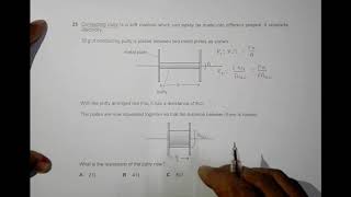 2011 Cambridge Pre-U Certificate May June Physics Paper 01 Q. No. 25 (9792/01/M/J/11)