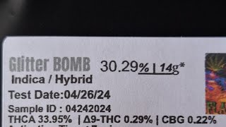 Glitter Bomb 💣  (is it good?) Flame Train CBD