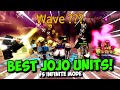 The new best jojo units vs infinite mode  astd challenge