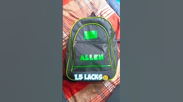 1.5 lakh Ka bag 🥲🔥😂 #shorts #minivlog #ashortaday #jee #allen
