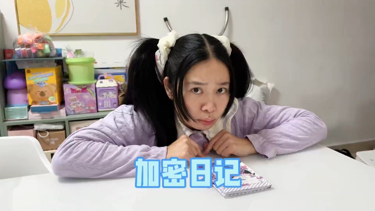 双重加密日记里到底写了什么！【林呱呱爱喝奶茶】#我是林呱呱