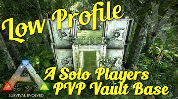 The Solo Vault Base! | Low Profile PVP Build Guide | ARK: Survival Evolved