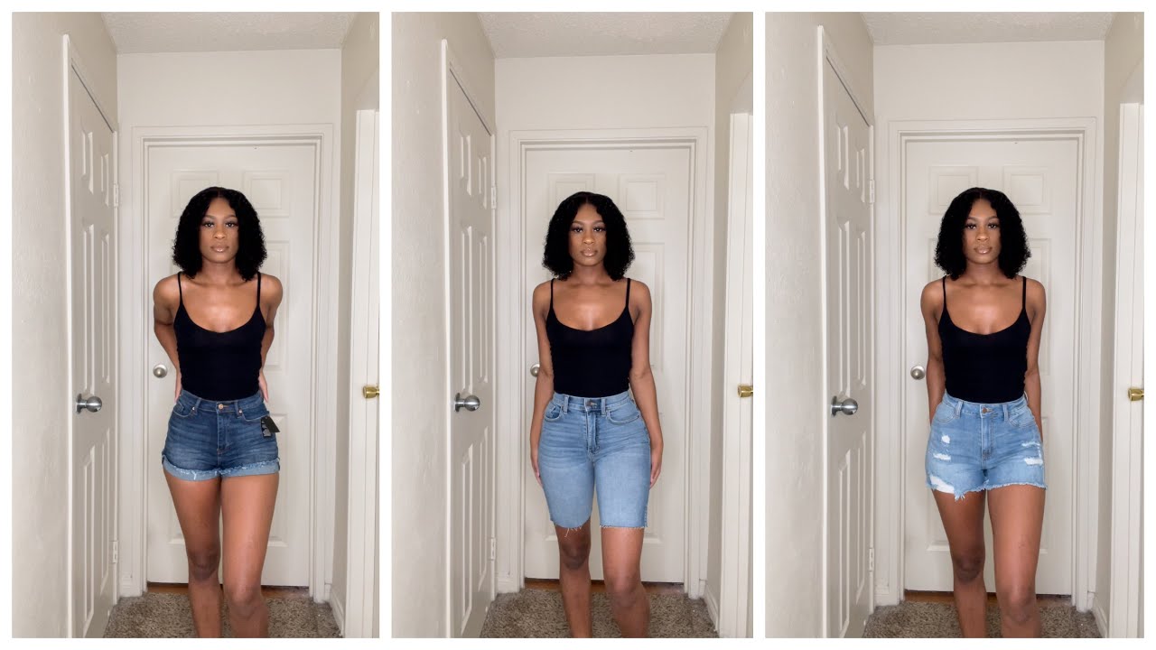 FASHION NOVA DEMIN SHORT TRY ON HAUL