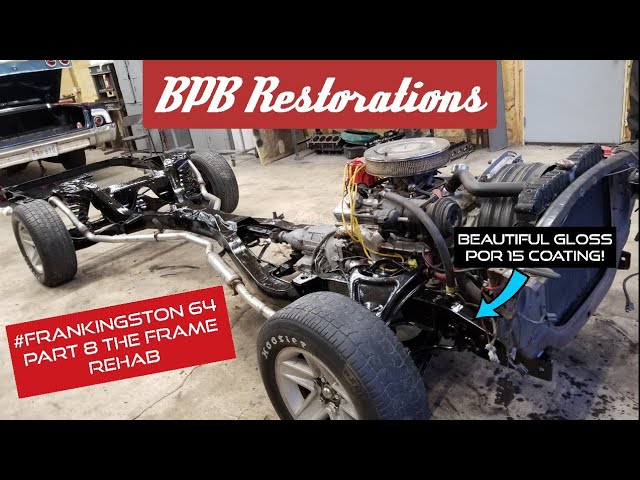 How to Spray POR 15 with a HVLP Gun, Rust Preventative - Chassis Stiffening  - Part 3 of 4 