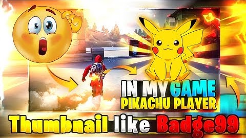 How to Make || Thumbnail like @Badge99 || In Android In 2 Minutes 🥵| Realstic thumbnail like Badge99