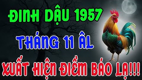 XUẤT HIỆN ĐIỀM BÁO LẠ !!! Tuổi Đinh Dậu 1957, Tháng 11 Âm Lịch Không ai giải thích nổi vì sao!