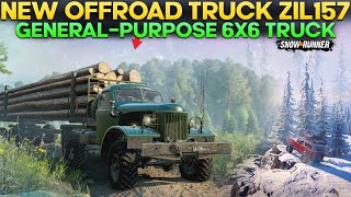 New Offroad Truck ZIL-157 in SnowRunner General-purpose 6x6 Truck with Unique Add-ons