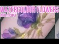 Hand-Painted Watercolour Flowers - Simple Nail Art To Do At Home