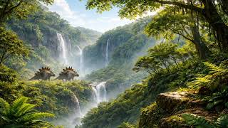 Dinosaur Forest Day Ambience Calm Prehistoric Nature Sounds For Focus & Relaxation
