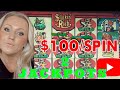 $100/Bet 😱 Stinkin Rich Slot Machine 2 JACKPOTS