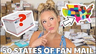 I OPENED FAN MAIL FROM EVERY STATE IN AMERICA! 😱🌎📦 HOUR LONG SPECIAL