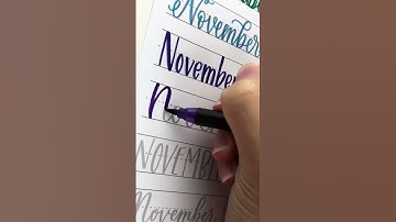Hand Lettering November in 10 Styles! #calligraphy #handlettering