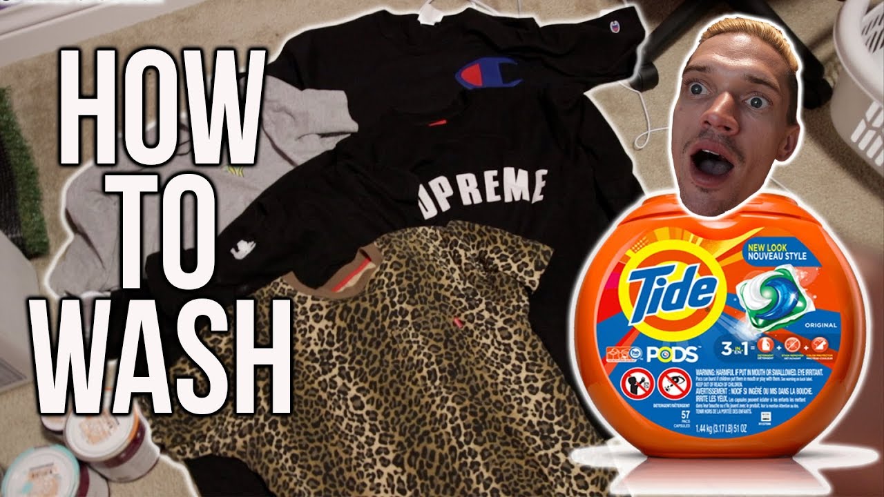 How To Wash Your Streetwear!! (Supreme,Champion,Polo Etc..)