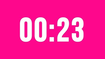 23 Second Countdown Timer No Music With Alarm Clock At The End