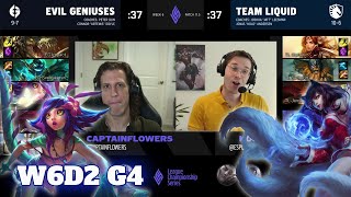Evil Geniuses vs Team Liquid | Week 6 Day 2 S11 LCS Spring 2021 | EG vs TL W6D2