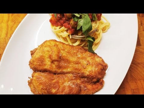 Piccata Milanese von der Hähnchenbrust   und DANKESCHÖN !