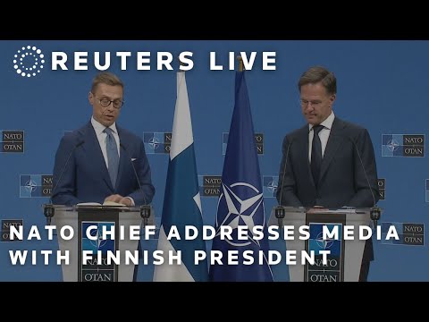 LIVE: NATO chief Mark Rutte addresses media with Finnish president