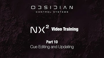 NX2™ Training - Part 10 (Cue Editing and Updating)