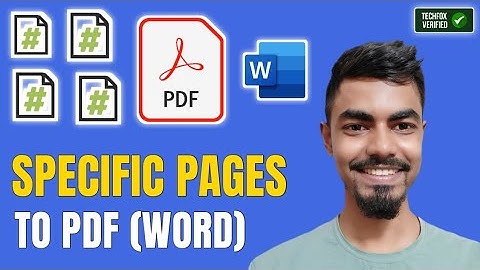 How to Convert Specific Pages to PDF in Word Documents?