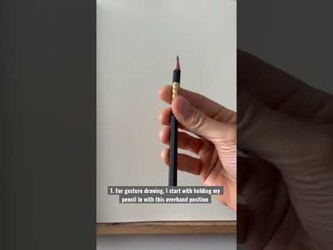 How To Hold Your Pencil For Gesture Drawing  Art Tips  shorts pencil sketch