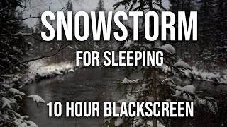 Calming Snowstorm Ambience | ASMR | Sleep | Relaxation Sounds