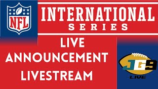 NFL International Games Announcement Livestream