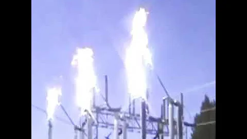 400kv circuit breaker open & closed .sf6