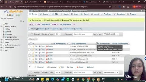 Presentasi Menampilkan Data Dinamis