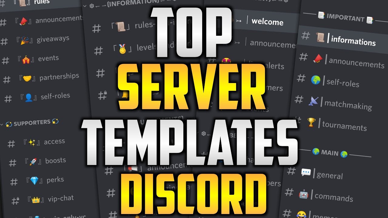 Top Server Templates Discord Best Gaming Templates for Discord