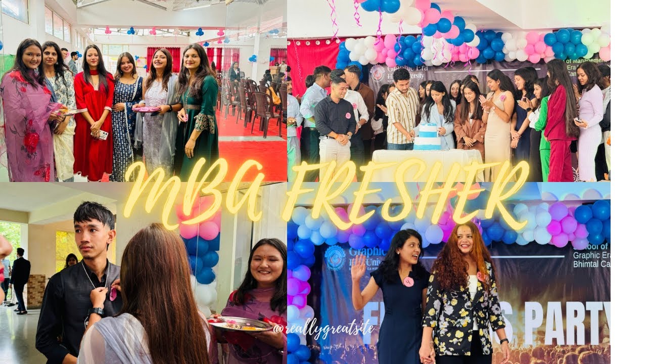 MBA FRESHER 😍✨( BATCH 2024-2026 ) Graphic  Era  Hill university || Bhimtal Campus||🌸