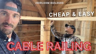 CHEAP and EASY CABLE RAILING