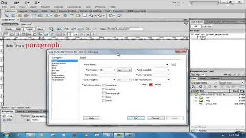 Dreamweaver CS6 Tutorials Urdu Hindi 25
