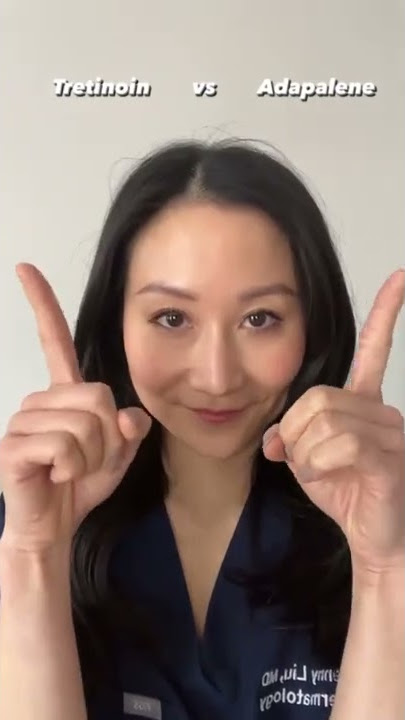 Tretinoin vs. Adapalene according to a Dermatologist #SHORTS