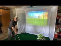 Homecourse Retractable Projectable Golf Hitting Screen