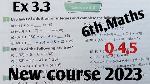 Class 6 Maths new course kpktb and ptb SNC 2023 p-2| Ex 3.3 Maths 6th New curriculum 2023 kpk