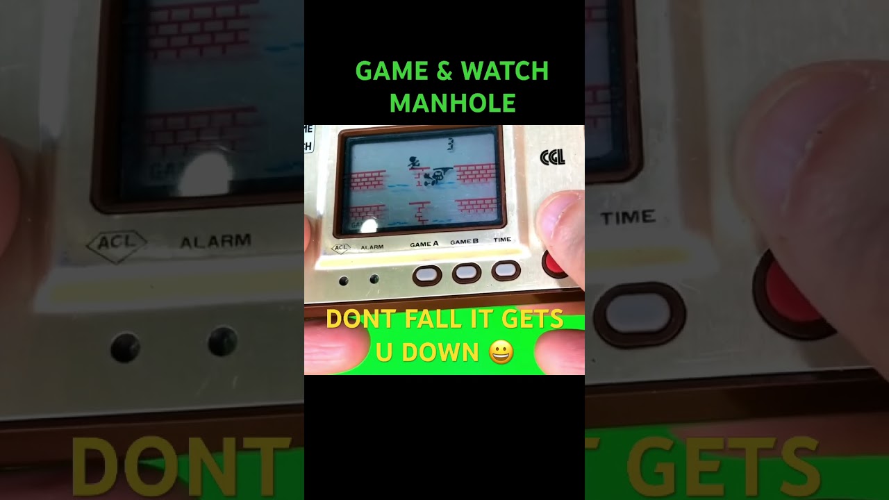 DON’T FALL IT GETS U DOWN MANHOLE BY NINTENDO 😀😀 