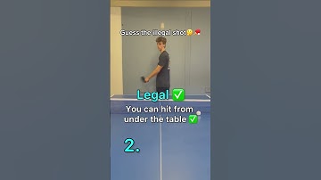 Did YOU know this was illegal? 🤔🏓 #tabletennis #shot #pingpong #serve #tutorial #shorts #spin
