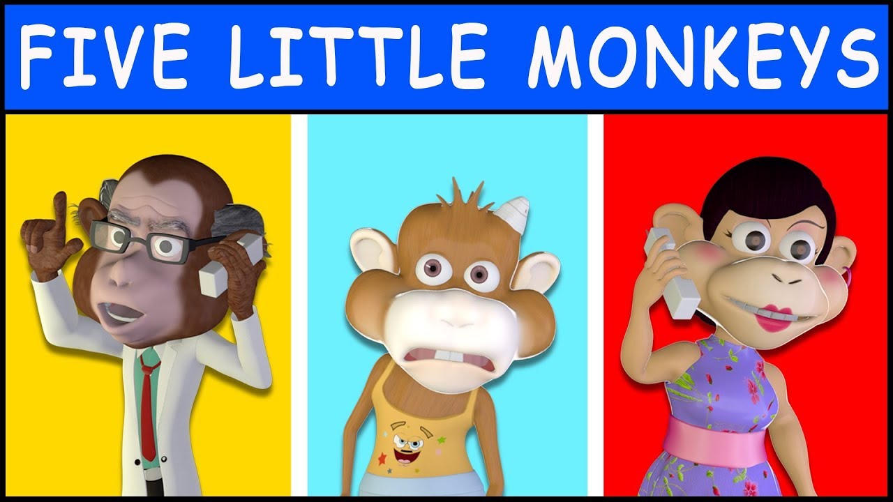 Five Little Monkeys Jumping On The Bed Nursery Rhyme